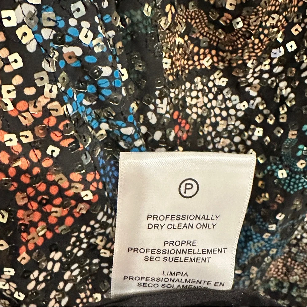 Anthropologie Verb by Pallavi Singhee Halter Cutout Sequin Midi Dress Size XL - Picture 13 of 14
